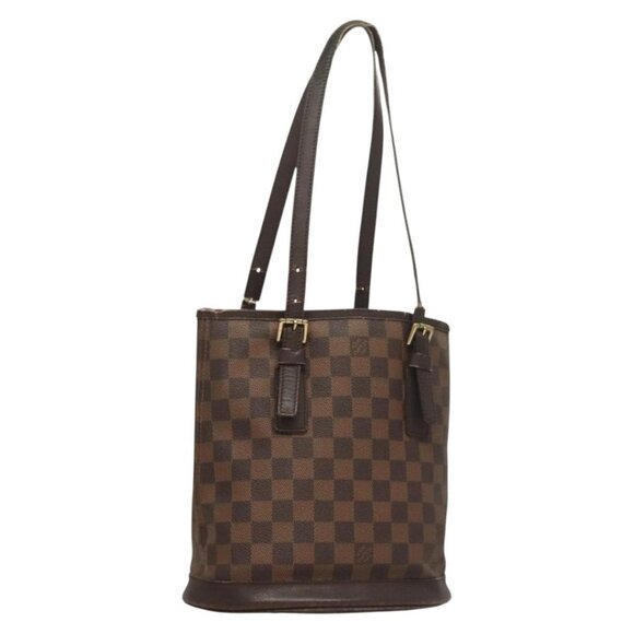 LOUIS VUITTON Damier Ebene Marais Shoulder Bag N42240 LV Auth 134398 - Picture 1 of 16
